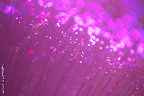 Close up on fiber optics - Shallow depth of field