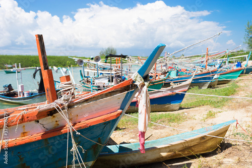 Fishing boats from Prachuap province of Thailand © Lodimup