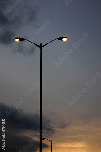 street lamp on a sky © Barack