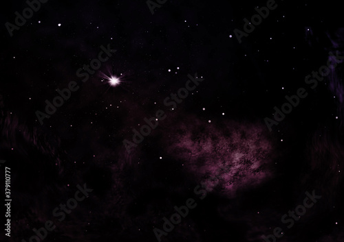 Small part of an infinite star field