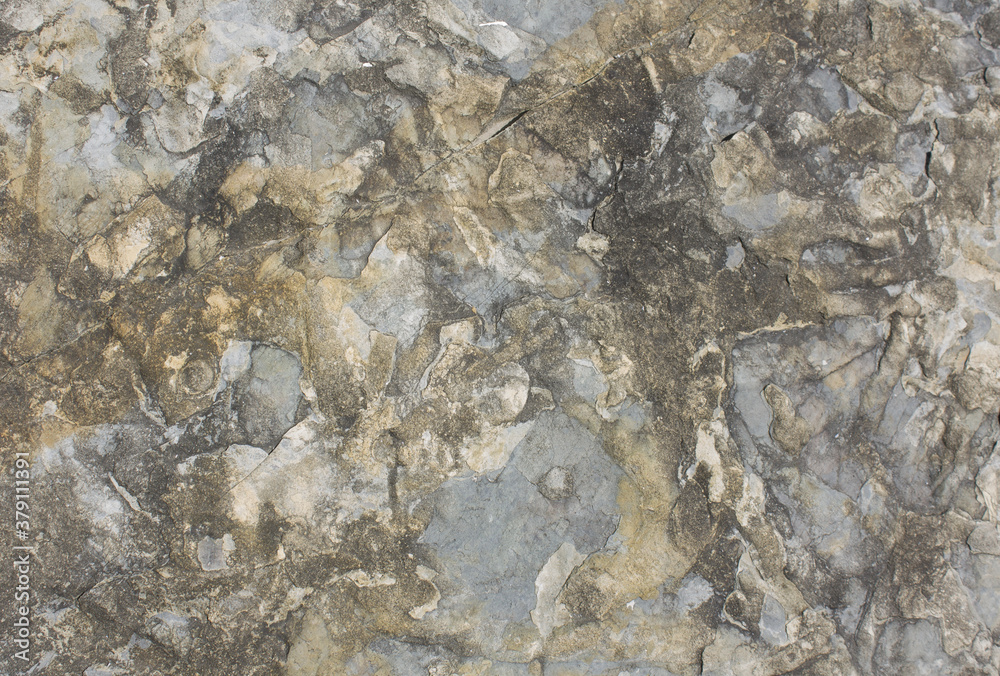 Fototapeta premium natural stone brown and cyan texture background closeup