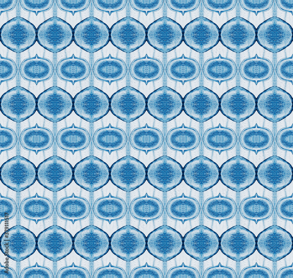 Seamless pattern with Geometric Textures in Blue tones Seamless pattern with Geometric Textures in Blue tones