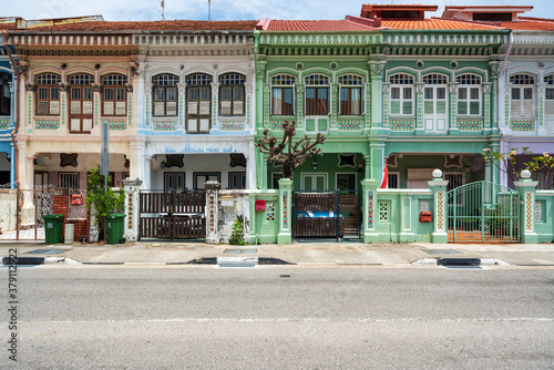 Canvas Print Peranakan house facade.