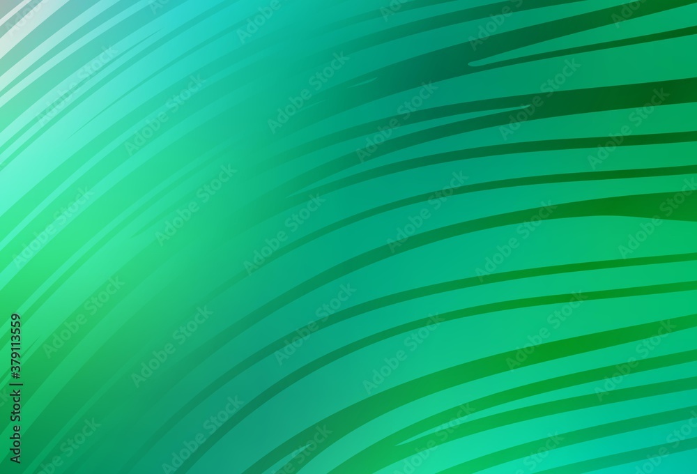 Light Green vector texture with bent lines. Light Green vector texture with bent lines.