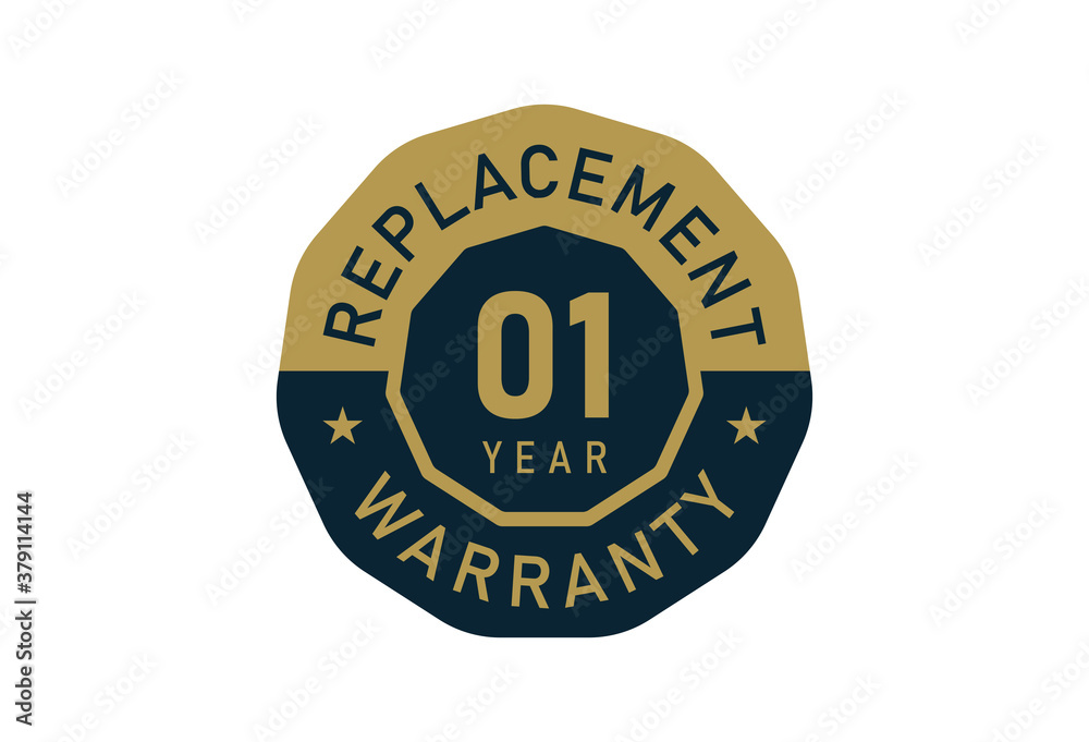 1 year replacement warranty, Replacement warranty images