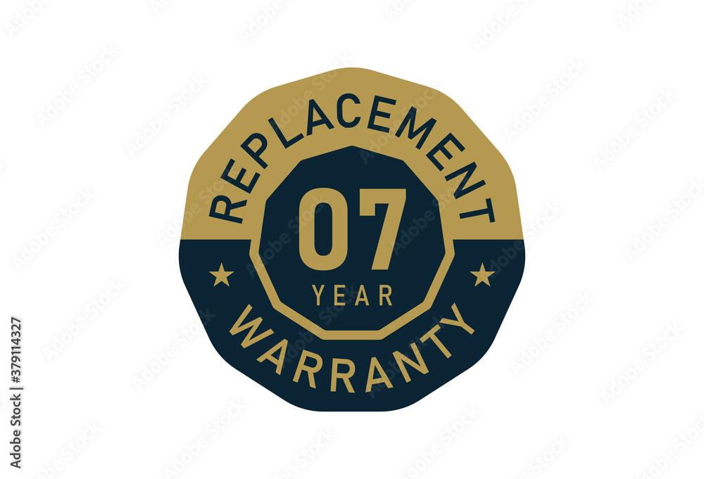 7 year replacement warranty, Replacement warranty images