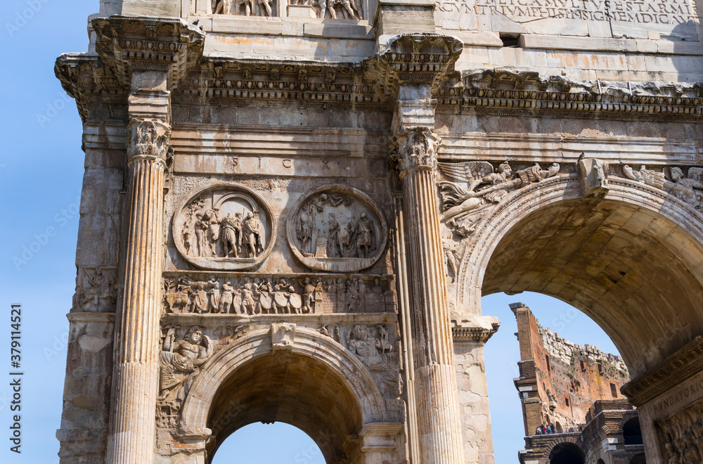 Obraz premium Arch of Constantine, Rome, Italy, Europe