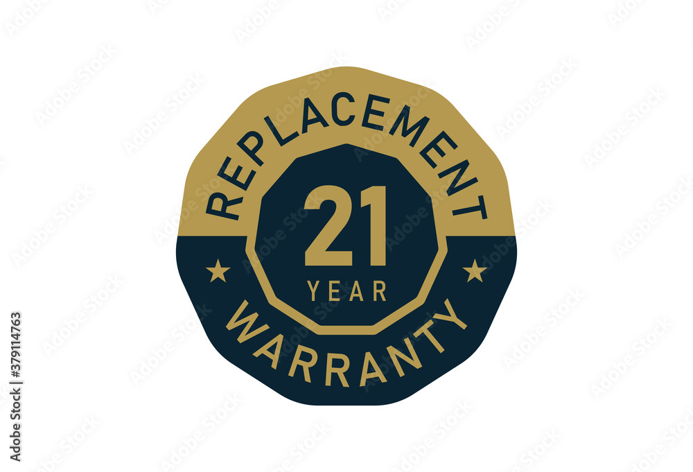 21 year replacement warranty, Replacement warranty images