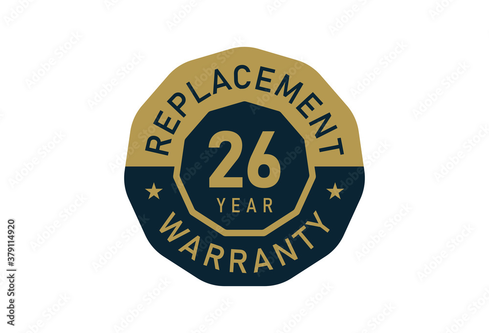 26 year replacement warranty, Replacement warranty images