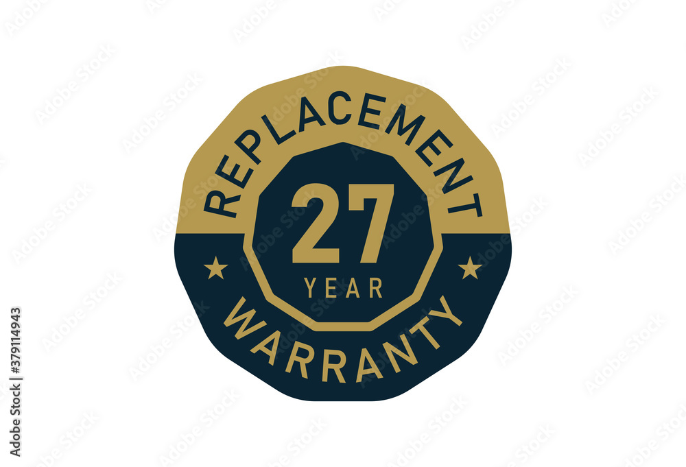 27 year replacement warranty, Replacement warranty images