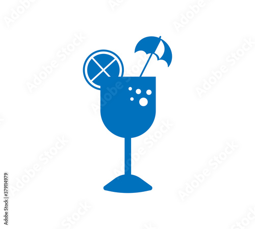 soda icon.Refreshing Bubbly Soda Pop with Ice Cubes icon. Simple filled soda vector icon. On white background.