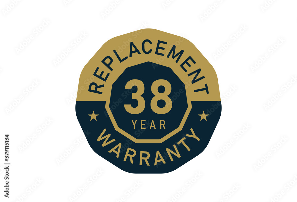 38 year replacement warranty, Replacement warranty images