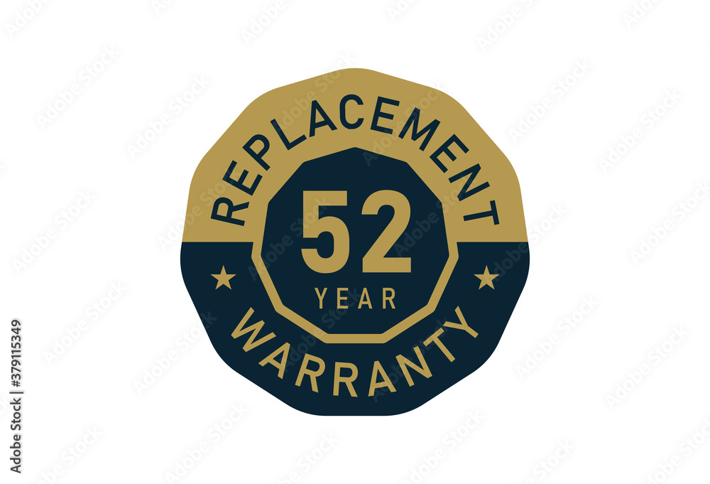 52 year replacement warranty, Replacement warranty images