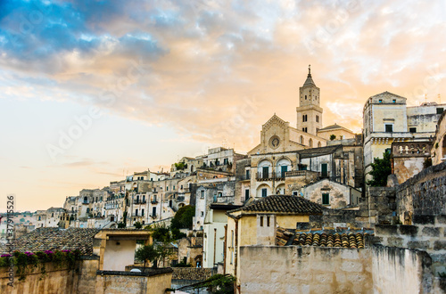 Panoramic view of Matera, Basilicata, Italy