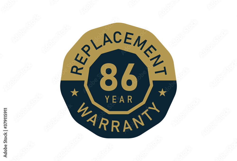 86 year replacement warranty, Replacement warranty images