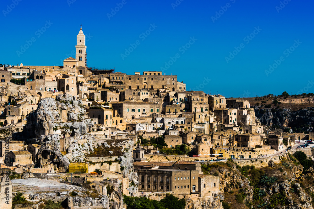 Panoramic view of Matera, Basilicata, Italy