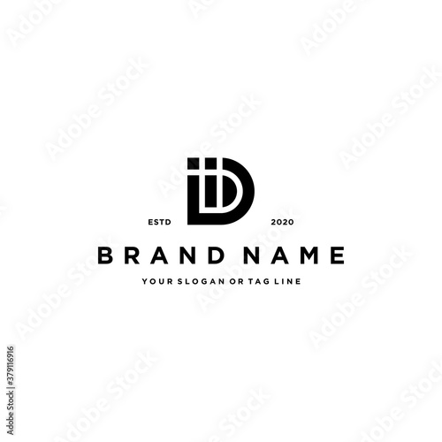 letter IID logo design vector