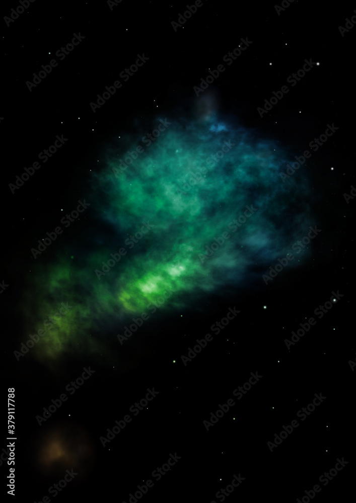 Star field in space and a nebulae. Star field in space and a nebulae.