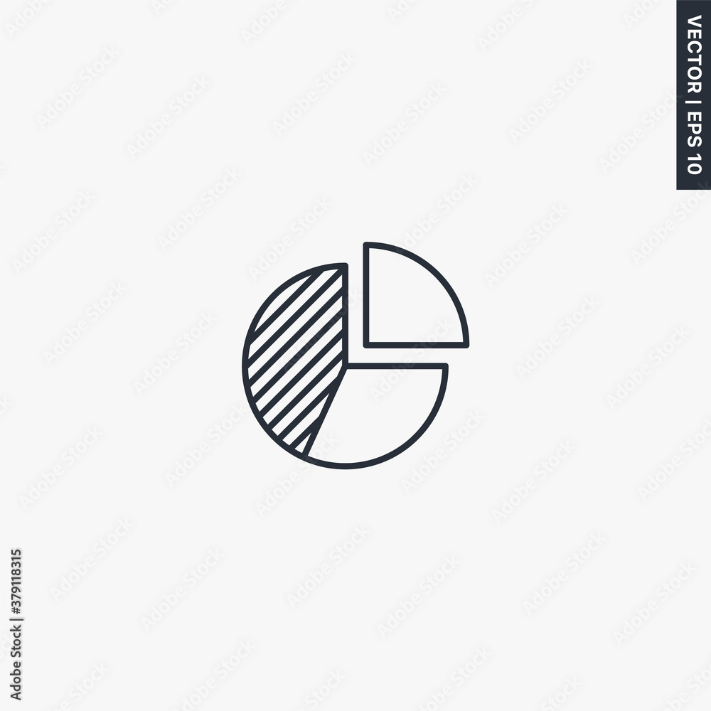 Diagram, linear style sign for mobile concept and web design Diagram, linear style sign for mobile concept and web design