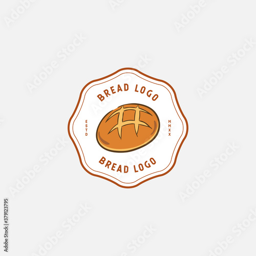 Bread Logo design template. Badges bread elements for restaurant. vector illustration.
