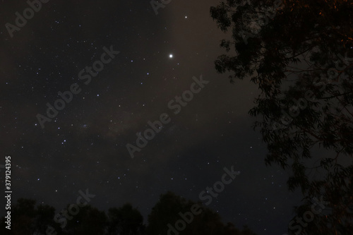 stars in the sky near mount tibrogargan