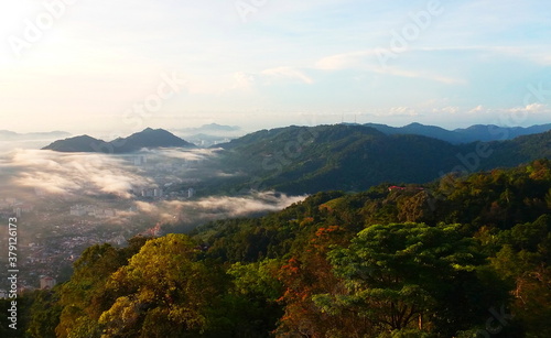 Top View of Penang from Penang Hill, Malaysia