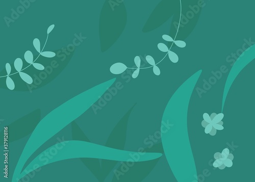 abstract floral background leaves 