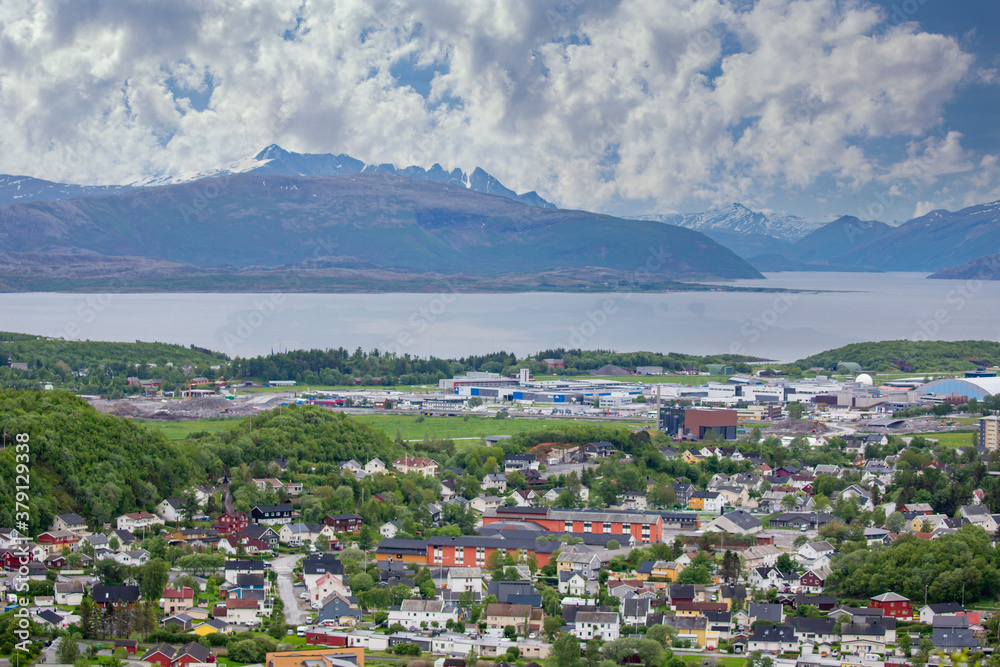 View of Bodoe town in Nordland county