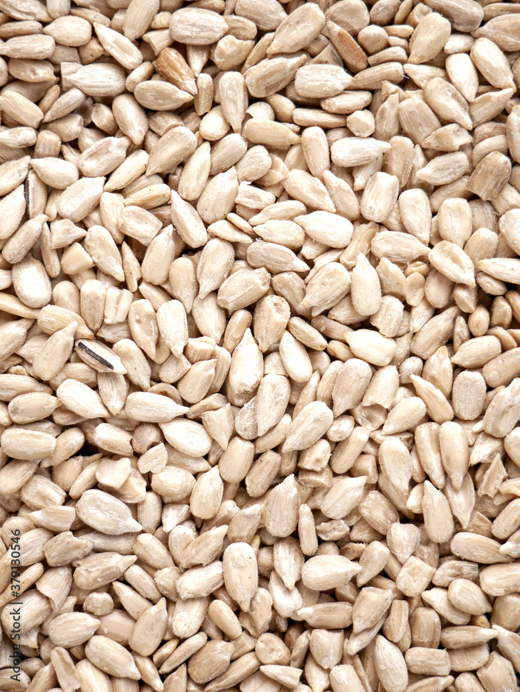 Hulled sunflower seeds. Organic super food. Hulled sunflower seeds. Organic super food.