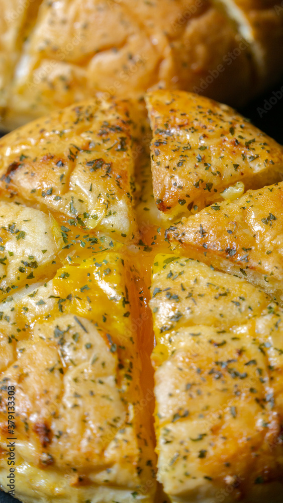 Korean Garlic Bread with Smoked Beef
