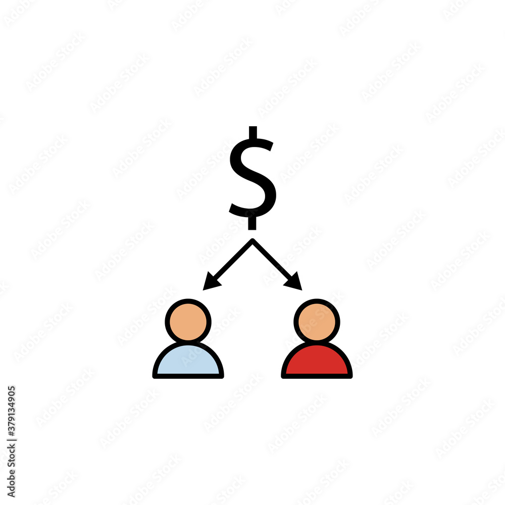 dollar, workers, arrows icon. Element of finance illustration. Signs and symbols icon can be used for web, logo, mobile app, UI, UX