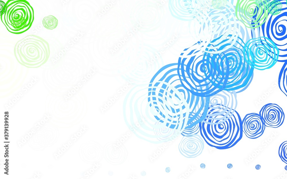 Light Green vector abstract design with roses. Light Green vector abstract design with roses.