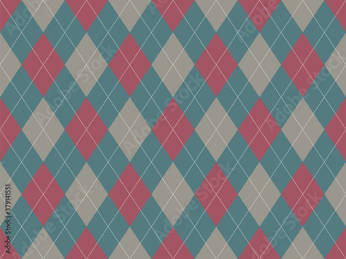 Argyle pattern seamless. Fabric texture background. Classic argill vector ornament