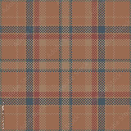 Pixel background vector design. Modern seamless pattern plaid. Square texture fabric. Tartan scottish textile. Beauty color madras ornament.