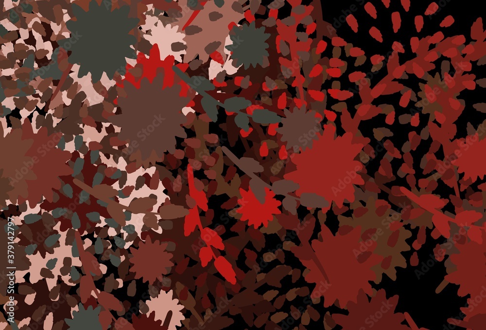 Light Green, Red vector template with chaotic shapes. Light Green, Red vector template with chaotic shapes.