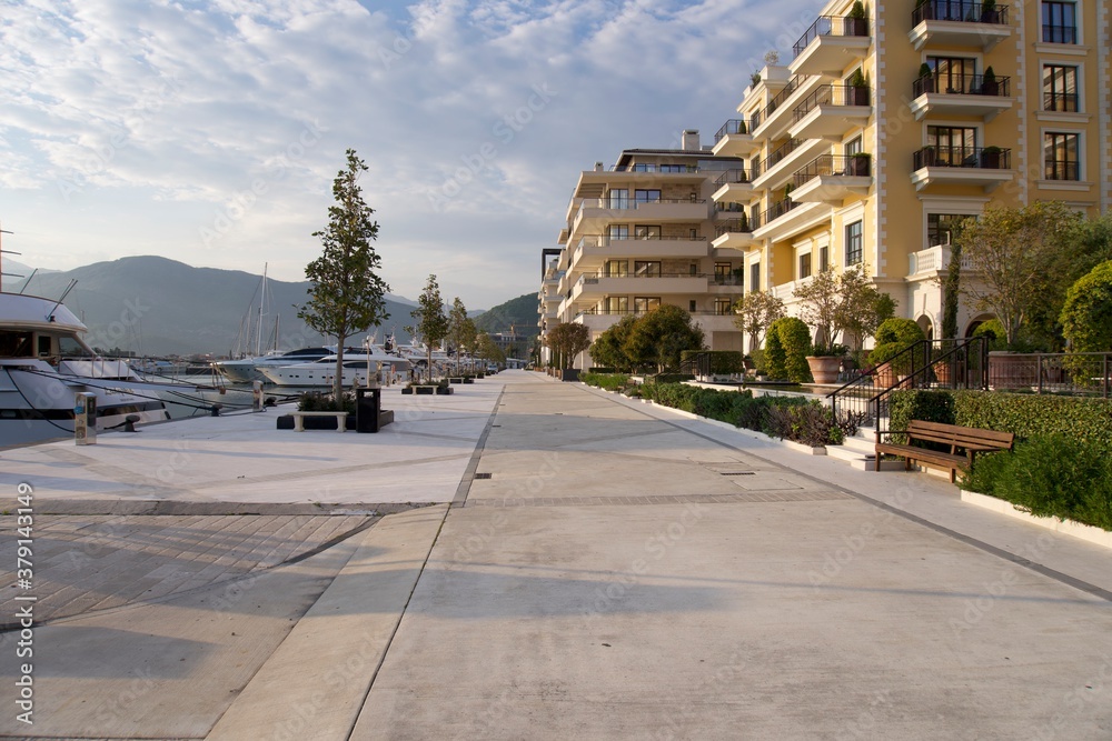 Walking through Porto Montenegro marina village Walking through Porto Montenegro marina village