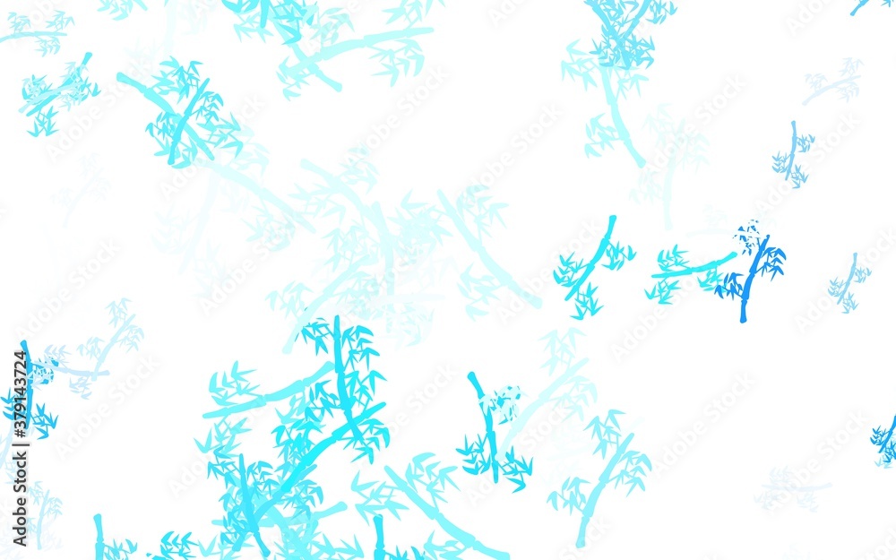 Light BLUE vector natural pattern with branches. Light BLUE vector natural pattern with branches.