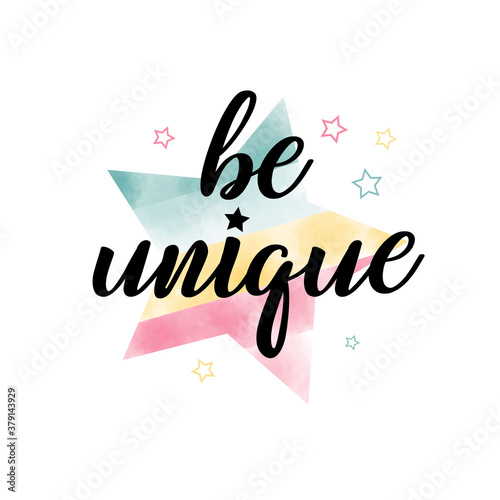 Vector hand drawn lettering phrase.Design for postcards and prints.