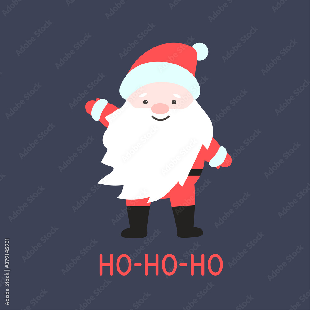 Cute Santa Claus. Vector flat illustration Cute Santa Claus. Vector flat illustration