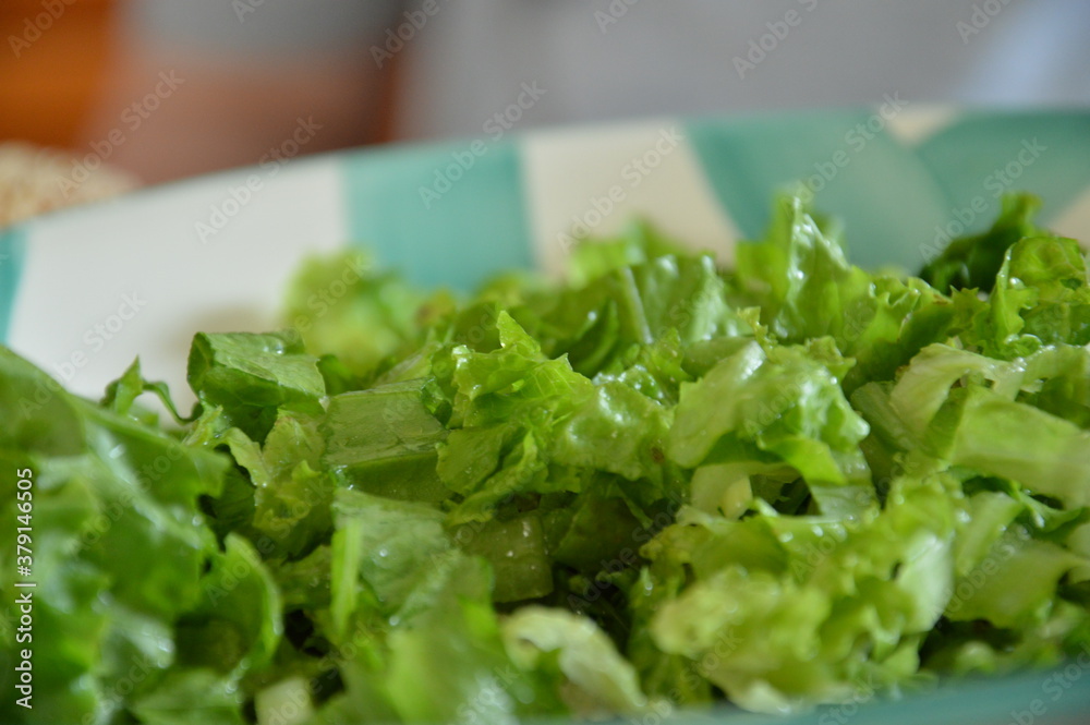 A typical green salad served on a bowl. A typical green salad served on a bowl.