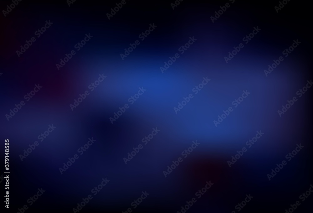 Dark Blue, Red vector blurred bright template.