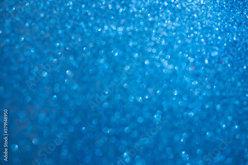 isolated background blue color with shiny bokeh holiday theme