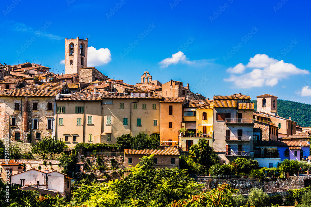 View of Narni, an ancient hilltown of Umbria, Italy