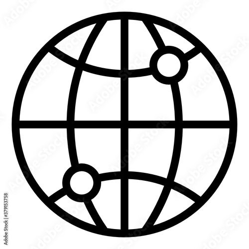 Logistic global line style icon. very suitable for your creative project.