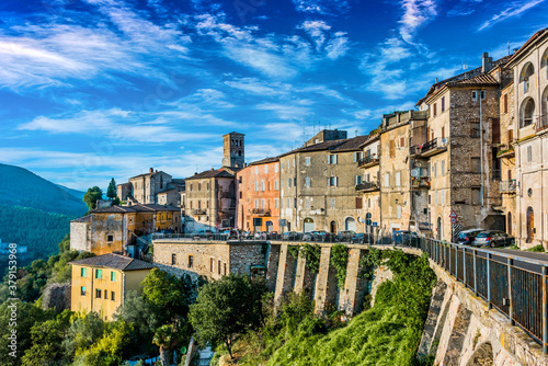 View of Narni, an ancient hilltown of Umbria, Italy