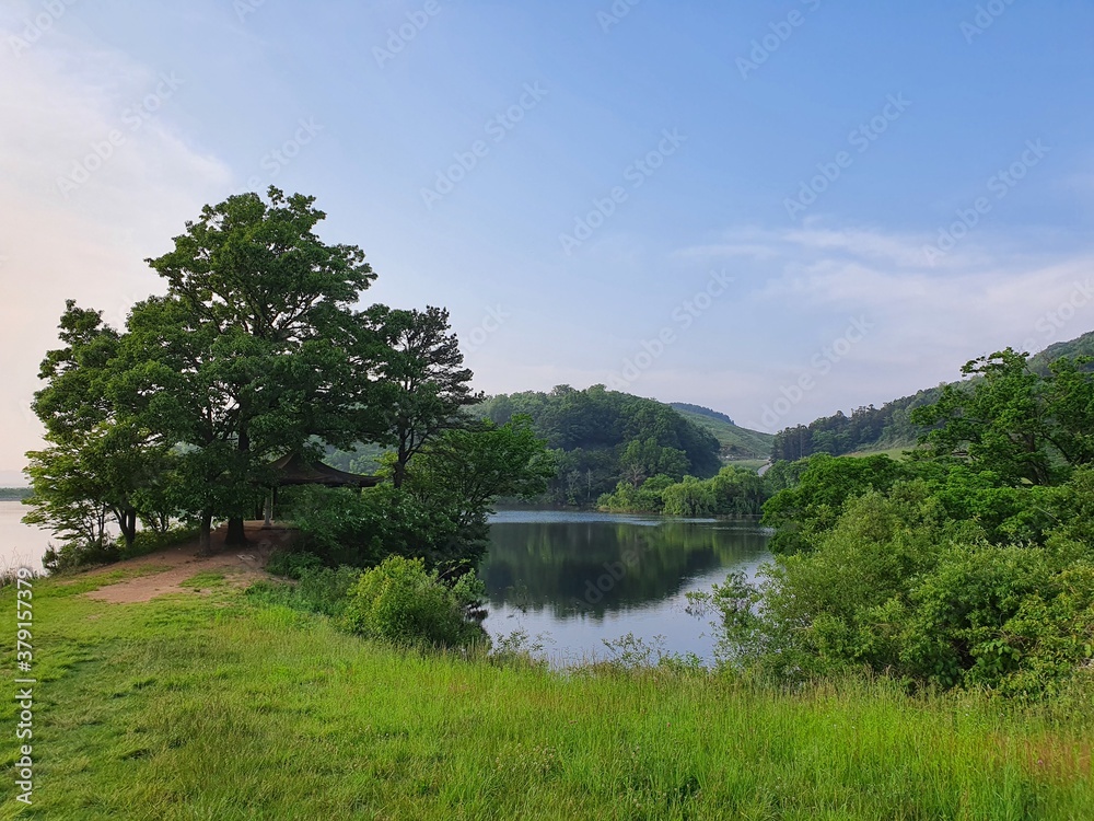 Obraz premium 대한민국 충청남도 서산 용유지