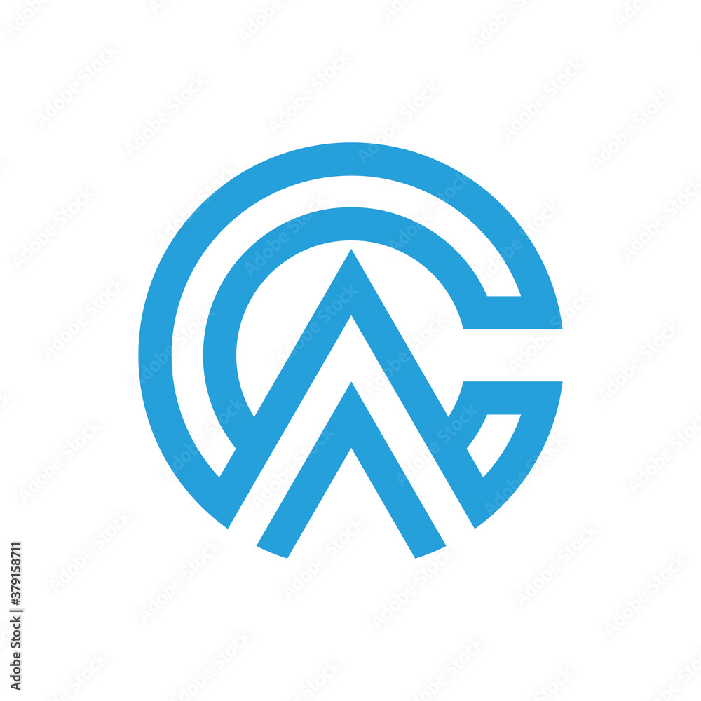 logo letters A and C combined with a circle logo letters A and C combined with a circle