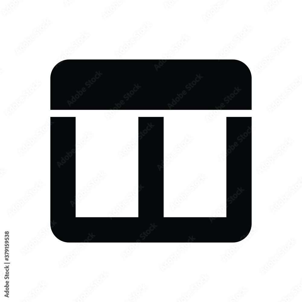 Columns Vector Icon Columns Vector Icon