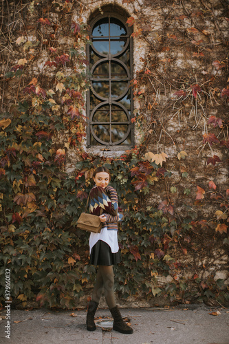 Young woman standing outsid...