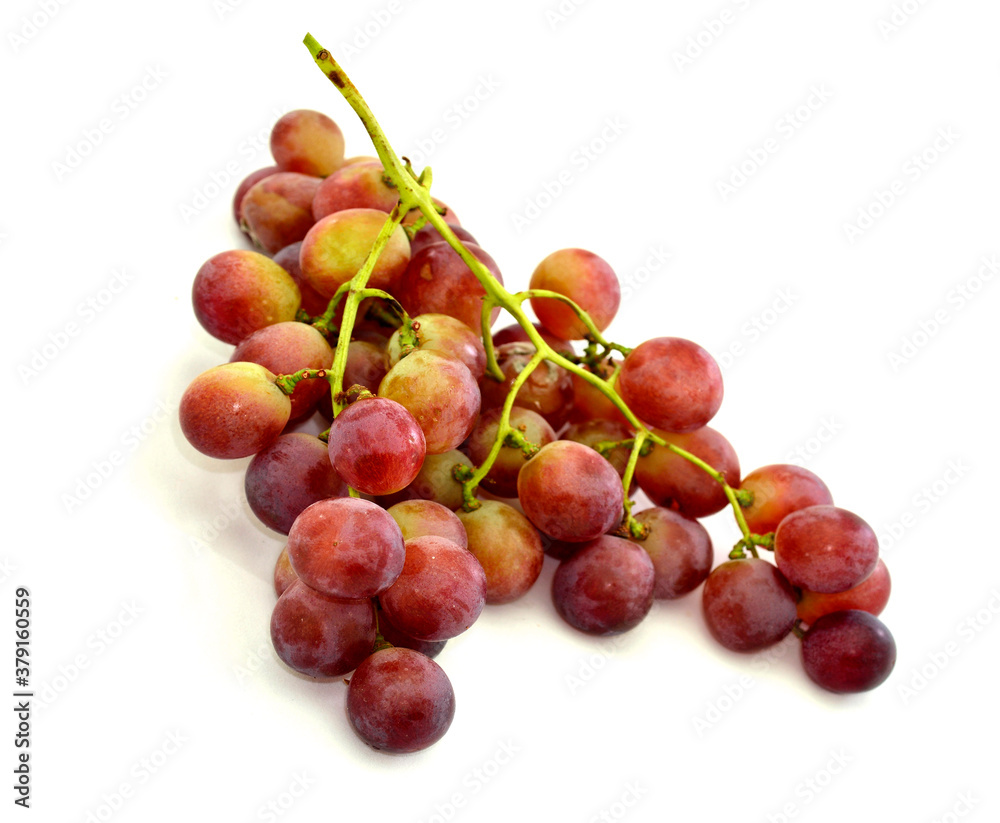 Best of Sweet Red Grape fruit on white background Best of Sweet Red Grape fruit on white background